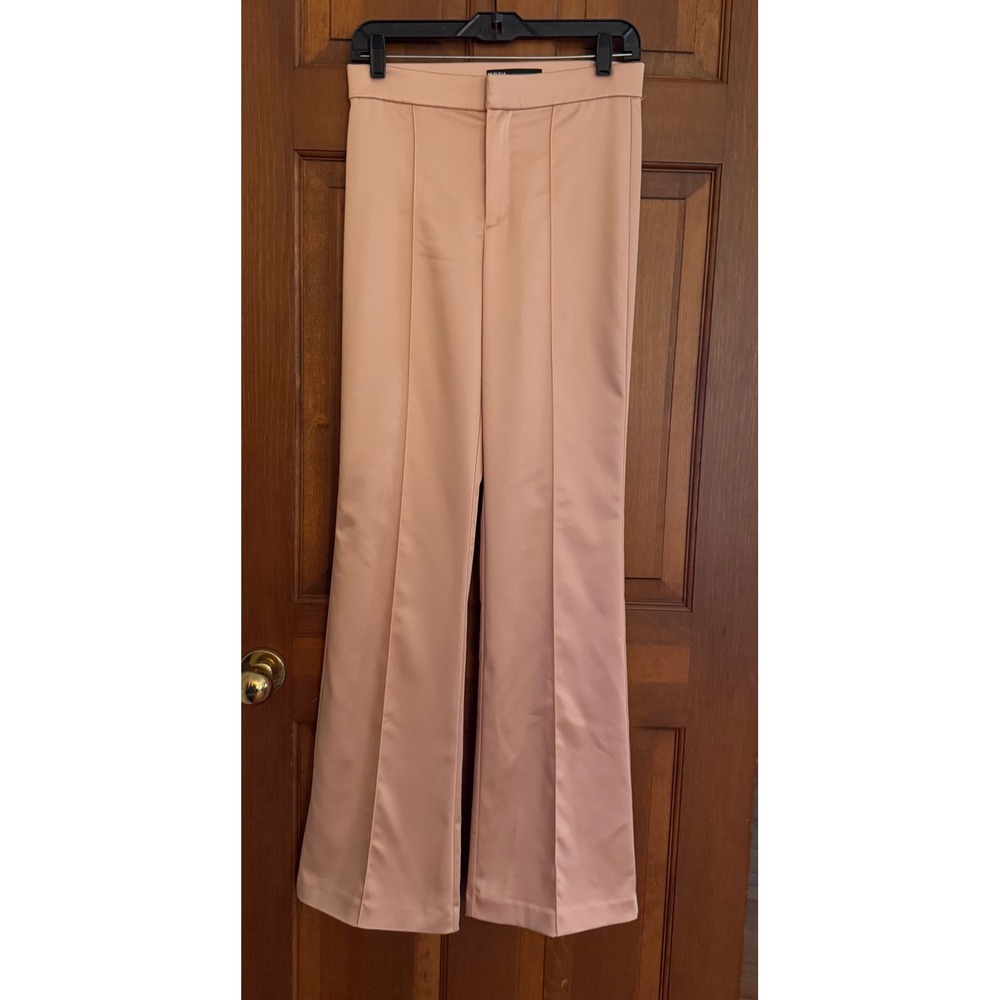 Zara Women's Blush Pink Flared Trousers - Picture 11 of 11